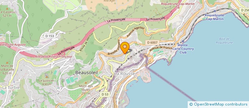 localisation de l'entreprise MADAME ROBERTINA DI GENNARO  BEAUSOLEIL