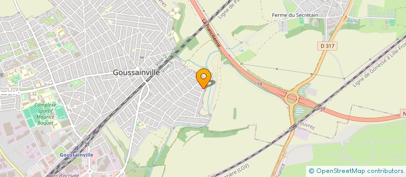 localisation de l'entreprise MADAME ROBERTINE TCHANA NZITO  GOUSSAINVILLE