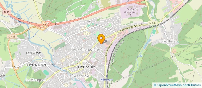 localisation de l'entreprise MADAME ROBIN PEPIN  HERICOURT