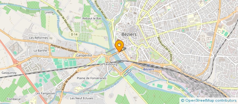 localisation de l'entreprise MADAME ROCIO FERNANDEZ RODRIGUEZ à BEZIERS