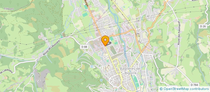 localisation de l'entreprise MADAME ROCIO RUIZ MORALES  BAGNERES-DE-BIGORRE