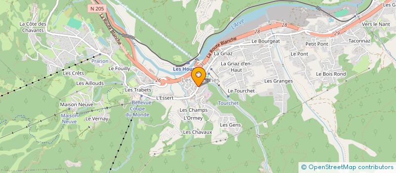 localisation de l'entreprise MADAME ROCIO VOUMARD  LES HOUCHES