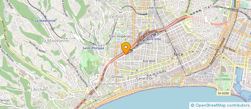 localisation de l'entreprise MADAME ROCIO YERPES MOLINA à NICE