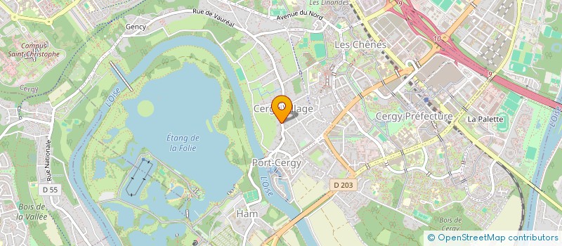 localisation de l'entreprise MADAME RODALIE BASSELA ATTYPOT  CERGY