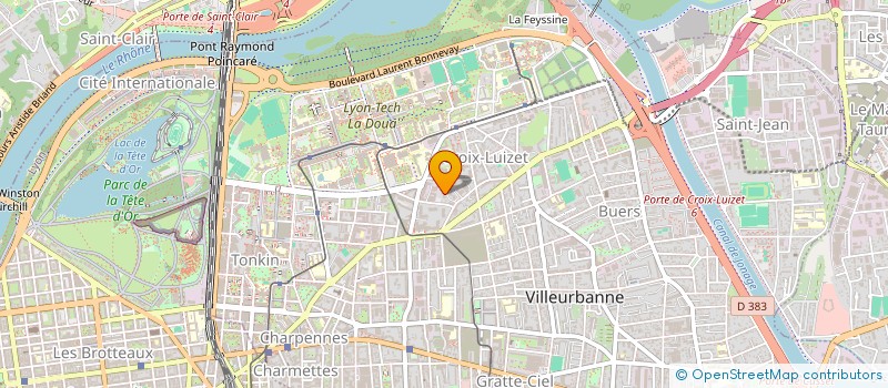 localisation de l'entreprise MADAME RODICA CHIRIAC  VILLEURBANNE