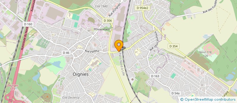 localisation de l'entreprise MADAME RODICA PANAITE  OIGNIES