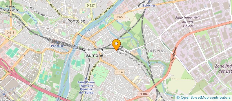 localisation de l'entreprise MADAME RODINA ABDELKADER  SAINT-OUEN-L'AUMONE