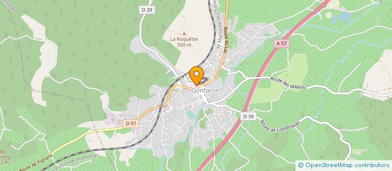 localisation de l'entreprise MADAME ROGER HUBAC à GONFARON