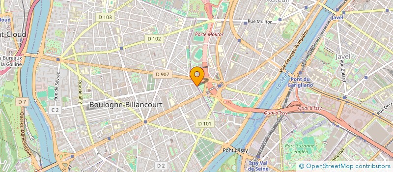 localisation de l'entreprise MADAME ROJIN SHAFIEI STUDIO SHAFIEI  BOULOGNE-BILLANCOURT