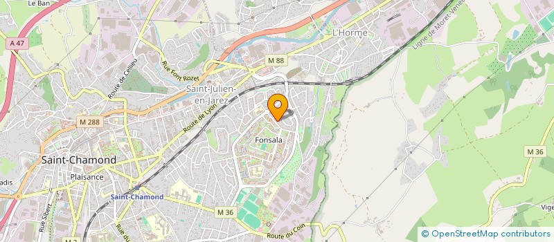 localisation de l'entreprise MADAME ROKHAYA TOURE  SAINT-CHAMOND