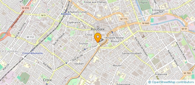 localisation de l'entreprise MADAME ROKIYA DAFFE à ROUBAIX