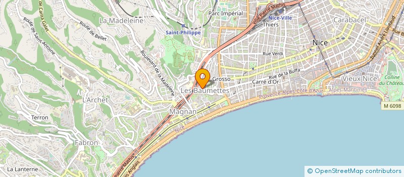 localisation de l'entreprise MADAME ROLAND GIUNTINI à NICE