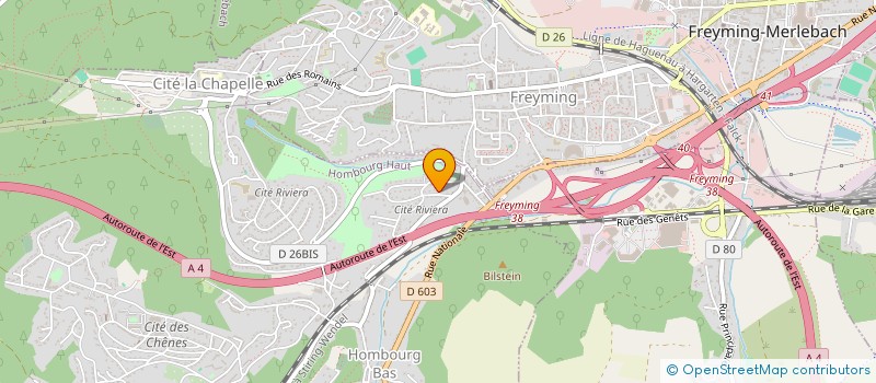 localisation de l'entreprise MADAME ROLAND STOLL  HOMBOURG-HAUT