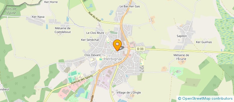 localisation de l'entreprise MADAME ROLANDE-AGNES MARCHERAS à HERBIGNAC