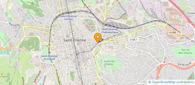 localisation de l'entreprise MADAME ROLANDE BERNARD à SAINT-ETIENNE