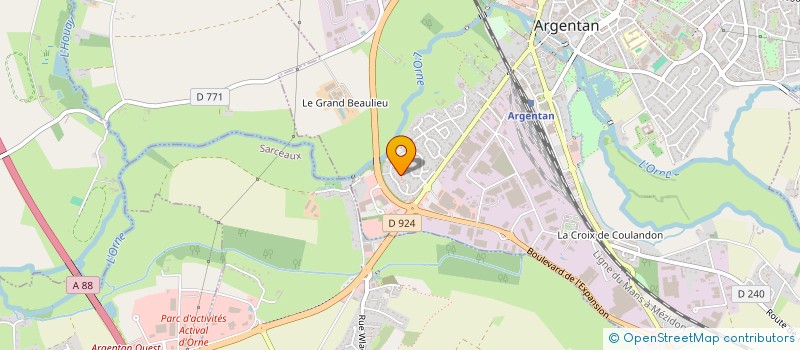 localisation de l'entreprise MADAME ROLANDE CADOR  ARGENTAN