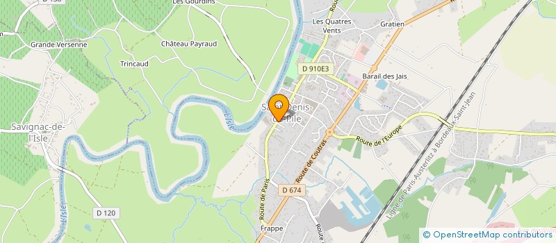 localisation de l'entreprise MADAME ROLANDE CASSANDRA LONTCHI TSOUNGUI  SAINT-DENIS-DE-PILE