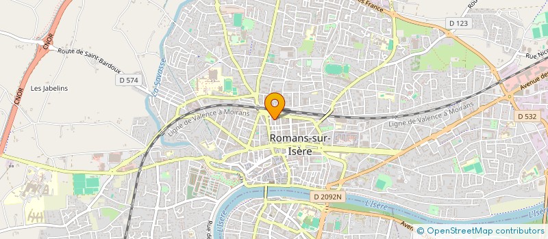 localisation de l'entreprise MADAME ROLANDE CATIL  ROMANS-SUR-ISERE