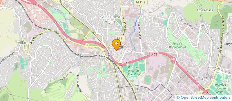 localisation de l'entreprise MADAME ROLANDE CHAIZE  SAINT-ETIENNE