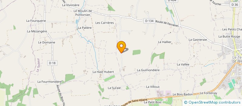 localisation de l'entreprise MADAME ROLANDE COQUELIN  LE TEILLEUL