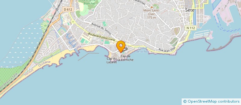 localisation de l'entreprise MADAME ROLANDE CRITG à SETE