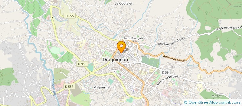 localisation de l'entreprise MADAME ROLANDE DELANOUE à DRAGUIGNAN