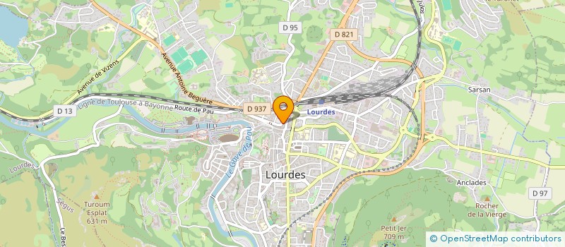 localisation de l'entreprise MADAME ROLANDE DURIF  LOURDES