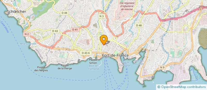 localisation de l'entreprise MADAME ROLANDE DUVAL à FORT-DE-FRANCE
