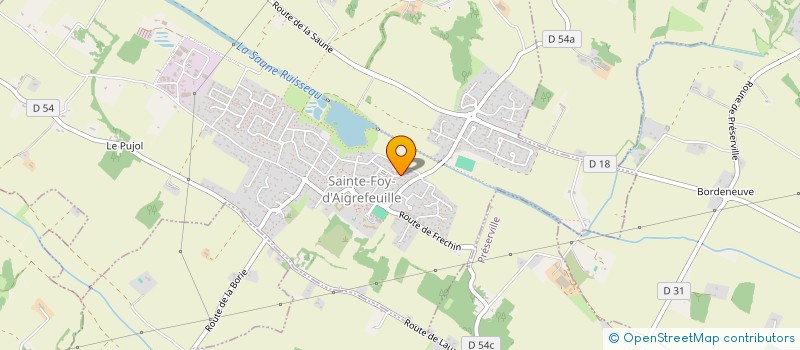 localisation de l'entreprise MADAME ROLANDE FONTAINE  SAINTE-FOY-D'AIGREFEUILLE