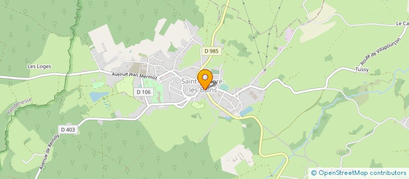 localisation de l'entreprise MADAME ROLANDE FRAINEHARD à SAINT-HONORE-LES-BAINS