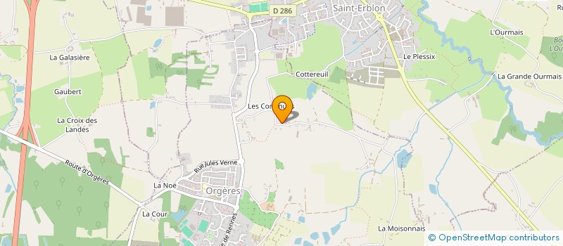 localisation de l'entreprise MADAME ROLANDE FROGER  ORGERES