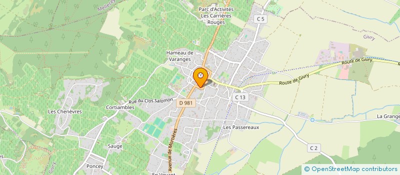 localisation de l'entreprise MADAME ROLANDE GAUDILLAT à GIVRY