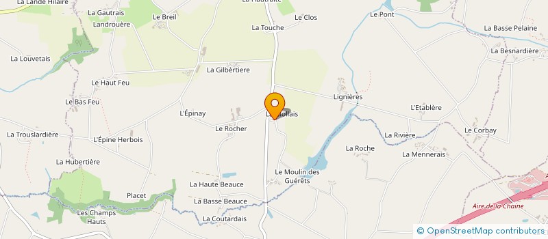 localisation de l'entreprise MADAME ROLANDE GAVARD  SAINT-HILAIRE-DES-LANDES