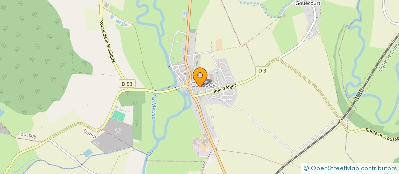 localisation de l'entreprise MADAME ROLANDE GRANGER  COUSSEY