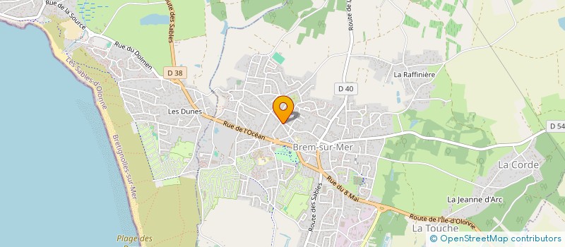 localisation de l'entreprise MADAME ROLANDE GUILLET à BREM-SUR-MER