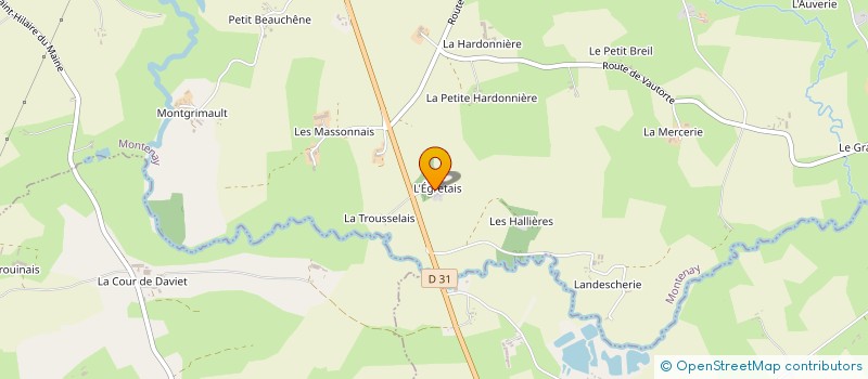 localisation de l'entreprise MADAME ROLANDE HAMEAU à MONTENAY