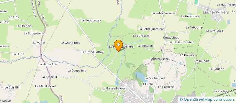 localisation de l'entreprise MADAME ROLANDE HANY à LAUNAY-VILLIERS