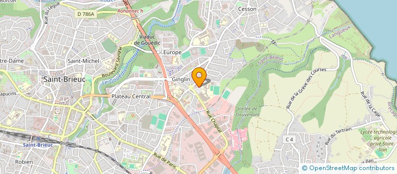 localisation de l'entreprise MADAME ROLANDE HODAN à SAINT-BRIEUC