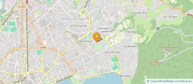 localisation de l'entreprise MADAME ROLANDE LA CLOTRE à ANNECY