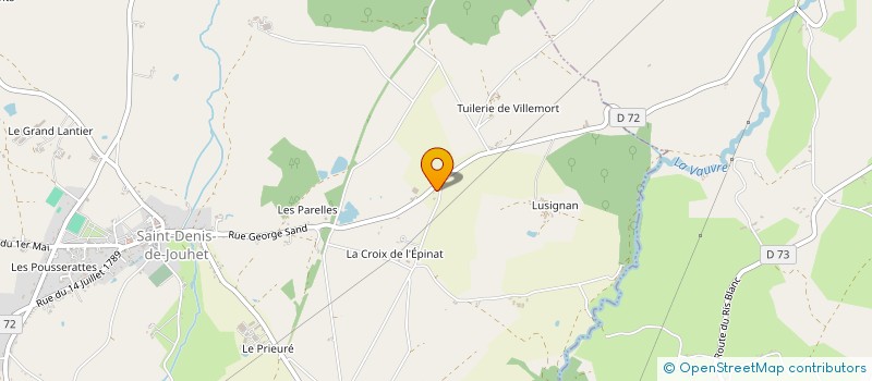 localisation de l'entreprise MADAME ROLANDE LABESSE à SAINT-DENIS-DE-JOUHET