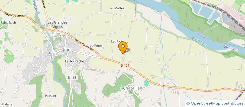 localisation de l'entreprise MADAME ROLANDE LAGRANGE  CHABRILLAN