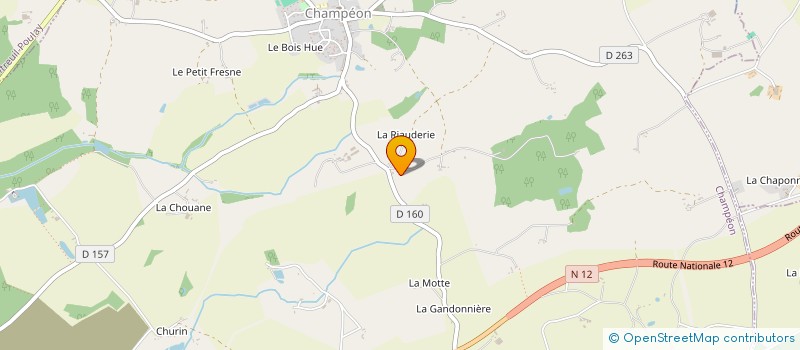 localisation de l'entreprise MADAME ROLANDE LAUNAY  CHAMPEON