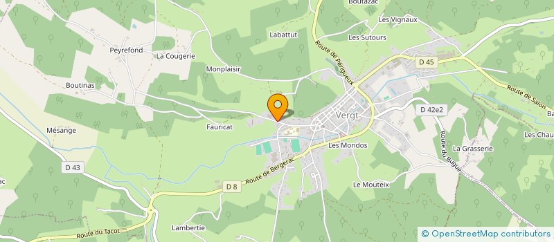 localisation de l'entreprise MADAME ROLANDE LAVAUD à VERGT