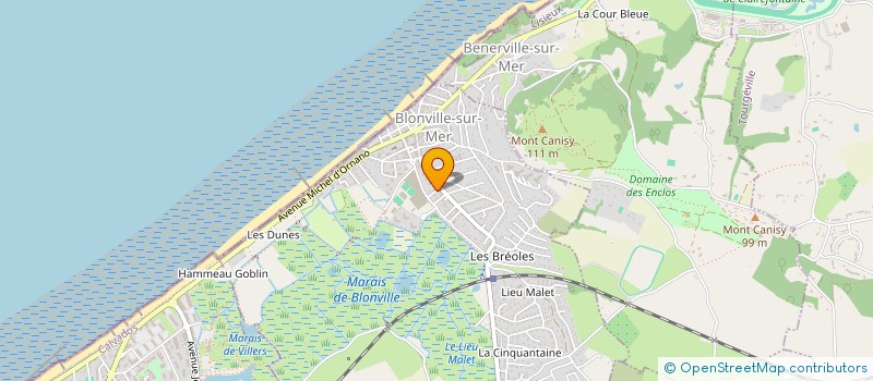 localisation de l'entreprise MADAME ROLANDE LEBRUN à BLONVILLE-SUR-MER