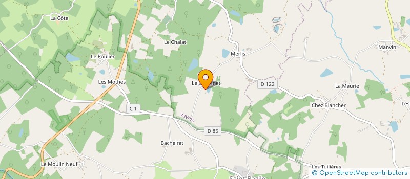 localisation de l'entreprise MADAME ROLANDE LEMONNIER  ROCHECHOUART