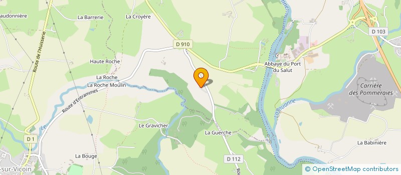 localisation de l'entreprise MADAME ROLANDE LENAIN  L'HUISSERIE