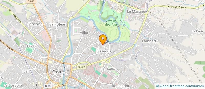 localisation de l'entreprise MADAME ROLANDE MAGNIER à CASTRES