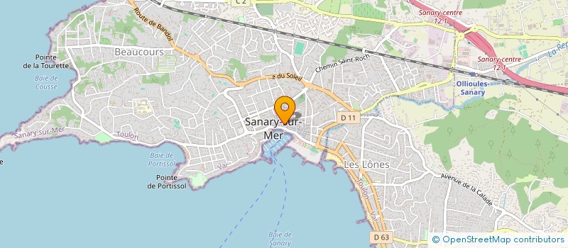 localisation de l'entreprise MADAME ROLANDE MERMOD à SANARY-SUR-MER