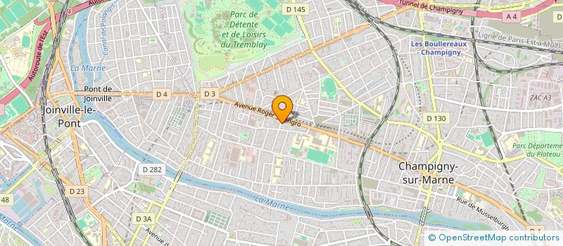 localisation de l'entreprise MADAME ROLANDE MOREAU  CHAMPIGNY-SUR-MARNE