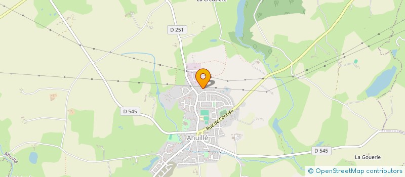 localisation de l'entreprise MADAME ROLANDE PAILLARD  AHUILLE